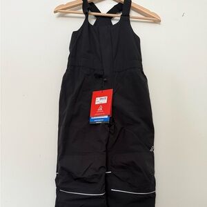 Ripzone kids Snow Pants Size 6 Black Waterproof Insulated Bib Pants